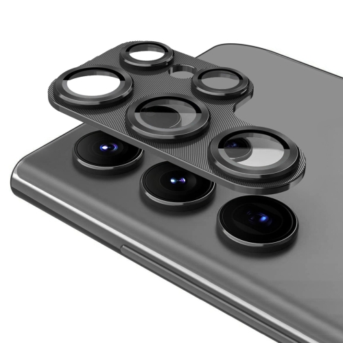 

For Samsung Galaxy S24 Ultra 5G ENKAY Hat-Prince 9H Rear Camera Lens Aluminium Alloy Tempered Glass Film(Black)