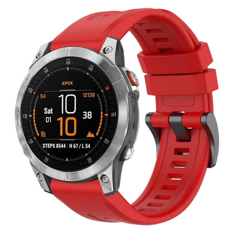 For Garmin Epix Gen2 / Epix Pro Gen2 47mm Solid Color Black 