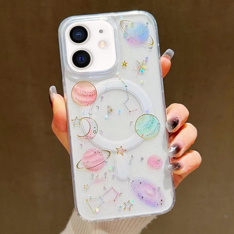 

For iPhone 11 Cosmic Star MagSafe TPU Phone Case(Transparent)