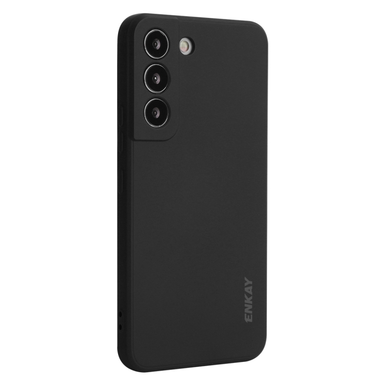 

For Samsung Galaxy S25+ 5G ENKAY Liquid Silicone Soft Shockproof Phone Case(Black)