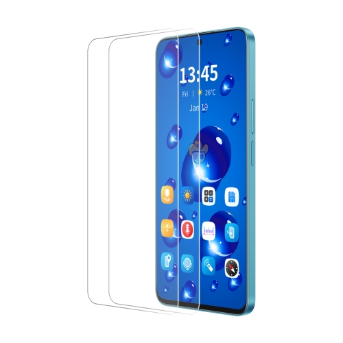 

For Huawei Pura 70 2pcs ENKAY 9H Big Arc Edge High Aluminum-silicon Tempered Glass Film