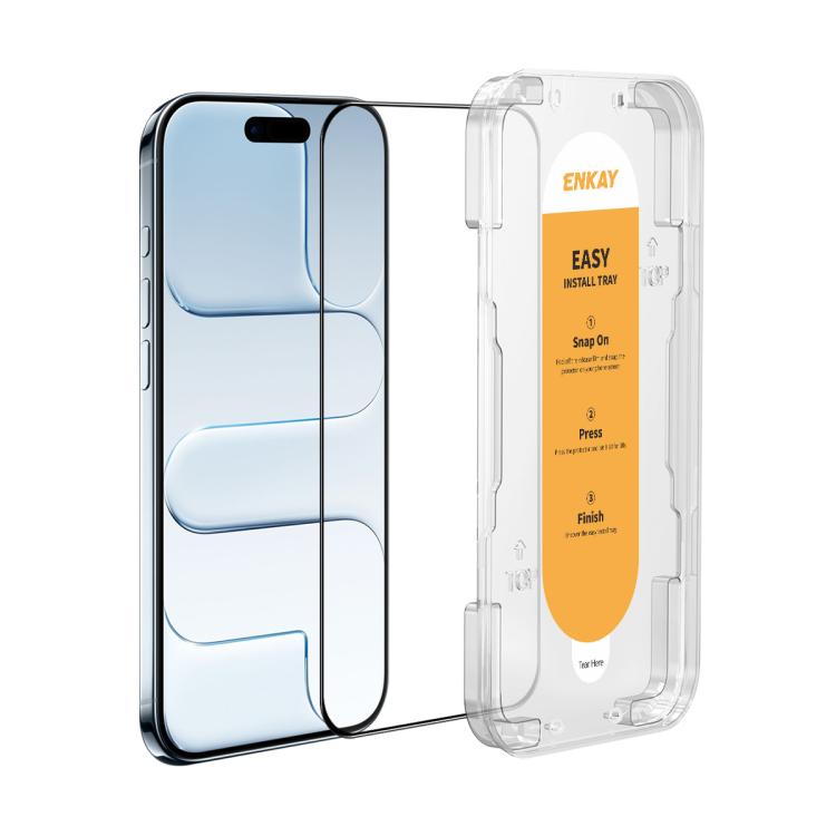 

For iPhone Air ENKAY Easy Install High Alumina Silicon Full Glass Film