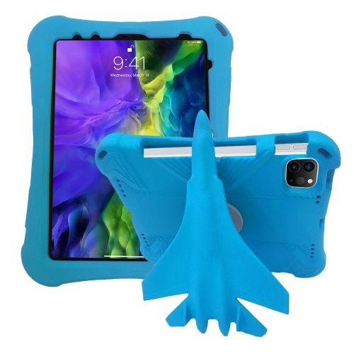 

For iPad Pro 11 2018/2020/2021/2022 360 Rotation Aircraft Holder EVA Shockproof Tablet Case(Blue)