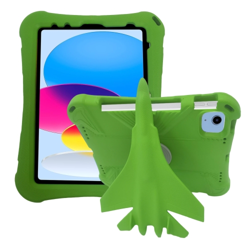 

For iPad 10th Gen 10.9 2022 360 Rotation Aircraft Holder EVA Shockproof Tablet Case(Green)