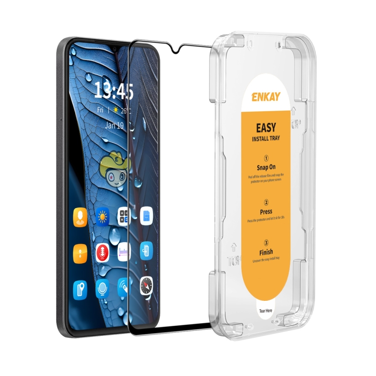

For Redmi Note 11E ENKAY Easy Install High Alumina Silicon Full Glass Film