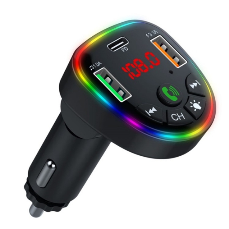 P25 Phone Dual USB Cigarette Lighter Charger Bluetooth Hands