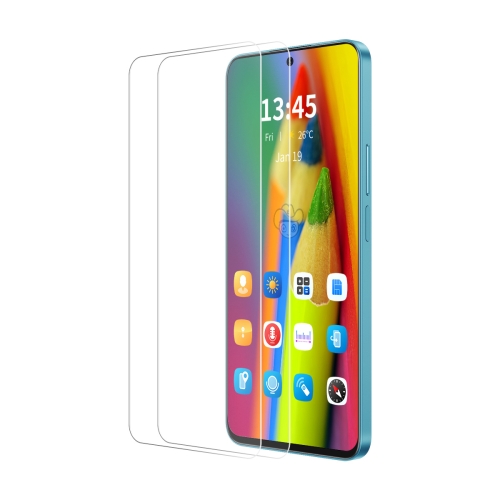 

For Xiaomi Redmi 13 2pcs ENKAY 9H Big Arc Edge High Aluminum-silicon Tempered Glass Film