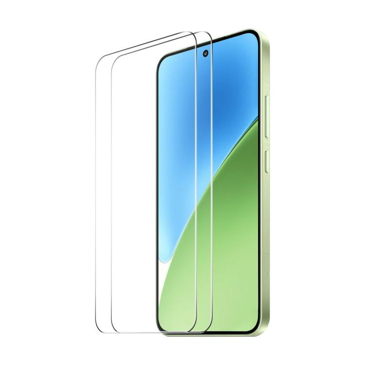 For Xiaomi Poco M8 Power 5G 2pcs ENKAY 9H Big Arc Edge High Aluminum-silicon Tempered Glass Film