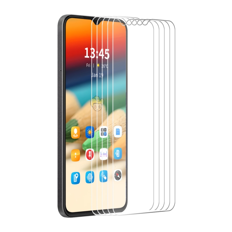 

For Redmi A4 5G 5pcs ENKAY 9H Big Arc Edge High Aluminum-silicon Tempered Glass Film