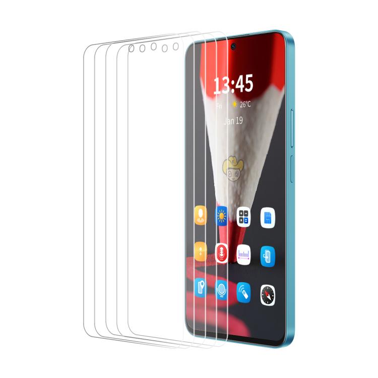 

For Redmi 15 169.5mm 5pcs ENKAY 9H Big Arc Edge High Aluminum-silicon Tempered Glass Film