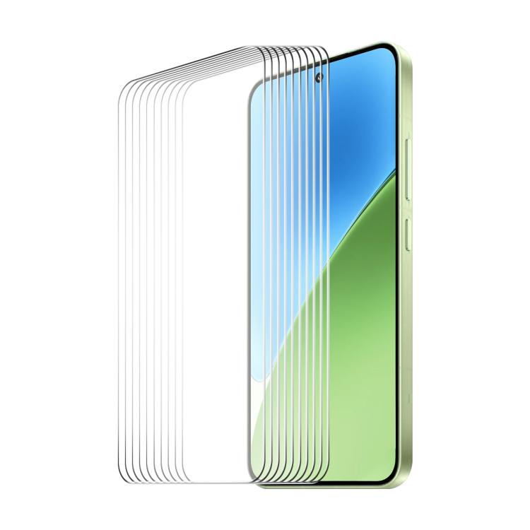 For Xiaomi Poco M8 Power 5G 10pcs ENKAY 9H Big Arc Edge High Aluminum-silicon Tempered Glass Film