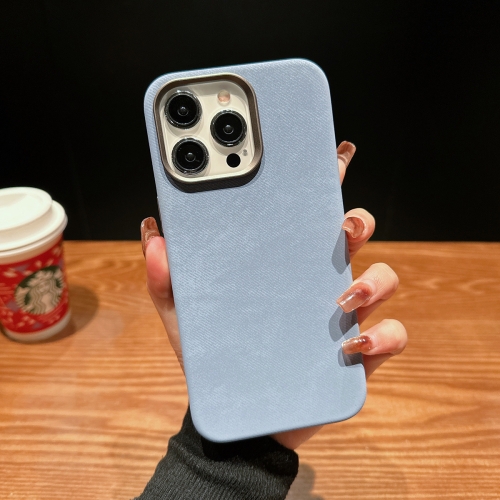 

For iPhone 14 Pro Max Vintage Denim Shockproof Magsafe Phone Case(Blue)