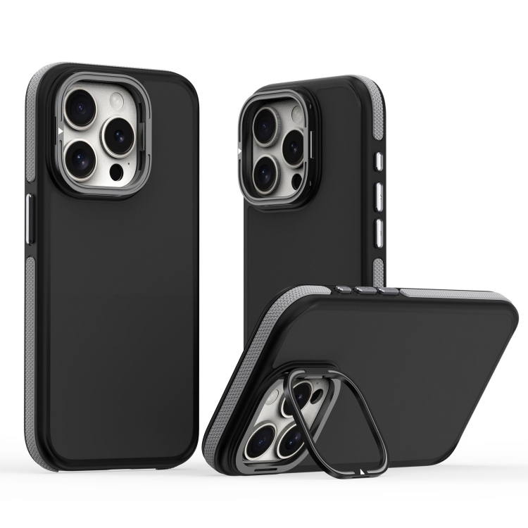 

For iPhone 15 Pro Dual-Color Shockproof TPU Phone Case(Grey)