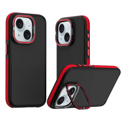 

For iPhone 15 Plus Dual-Color Shockproof TPU Phone Case(Red)
