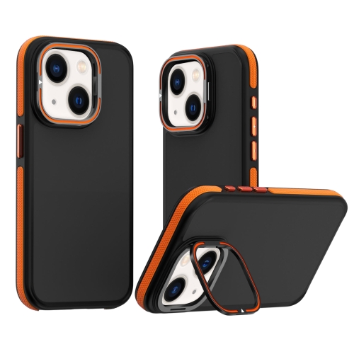 

For iPhone 14 Dual-Color Shockproof TPU Phone Case(Orange)