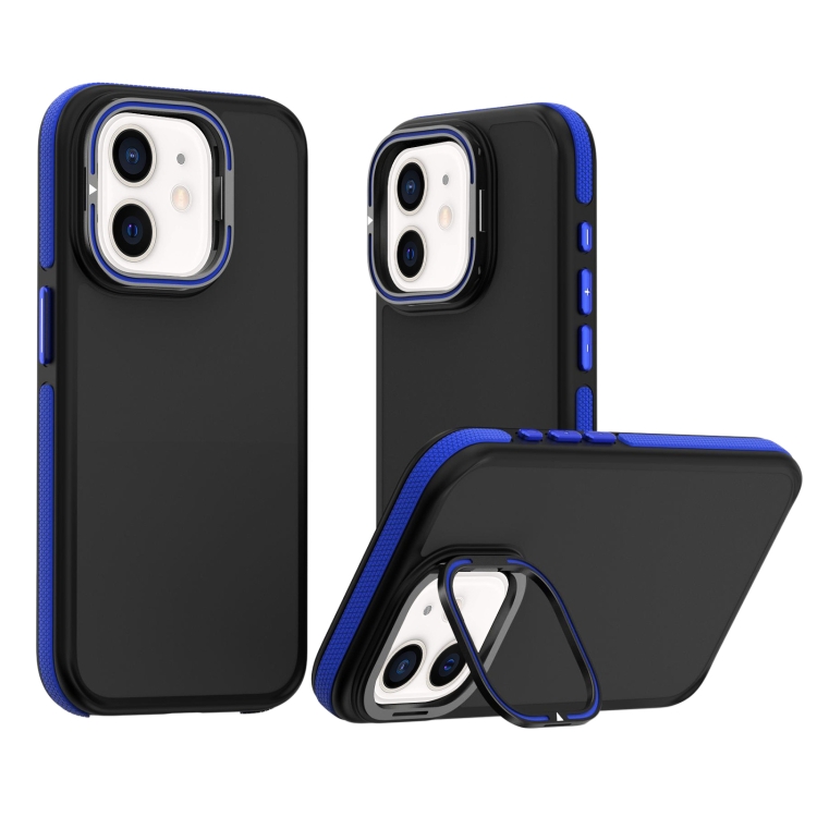 

For iPhone 11 Dual-Color Shockproof TPU Phone Case(Blue)