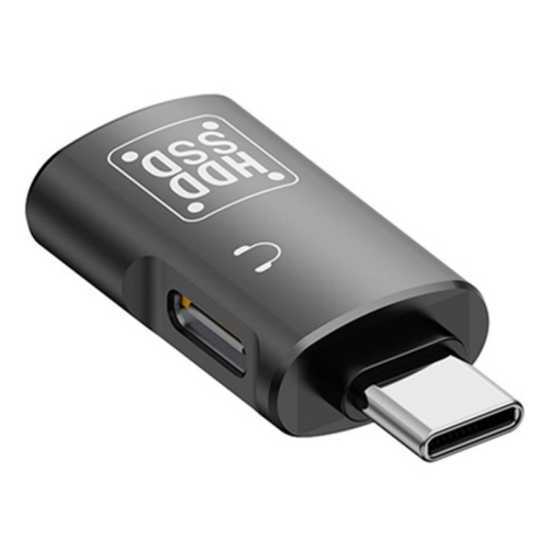 

JS-109 USB-C / Type-C to Type-C + USB 3.0 Converter OTG Adapter for Digital Headset and U-Disk(Black)