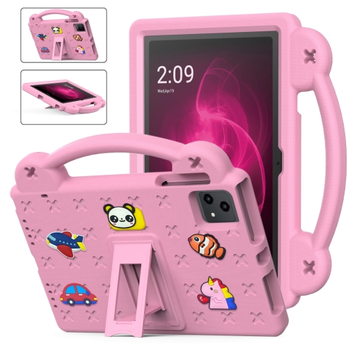 

For T-Iobile REVVL Tab 10.36 2023 Handle Kickstand Children EVA Shockproof Tablet Case(Pink)