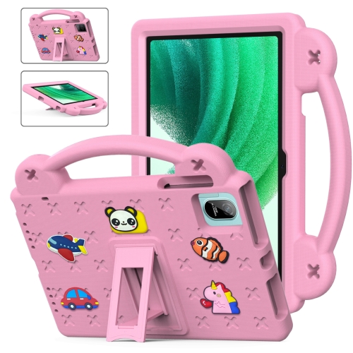 

For Blackview Oscal Pad 15 2023 10.36/Tab 11 Handle Kickstand Children EVA Shockproof Tablet Case(Pink)