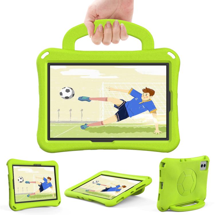 

For Xiaomi Redmi SE 11 2025 / Pad 2 Handle Football Shaped EVA Shockproof Tablet Case(Grass Green)