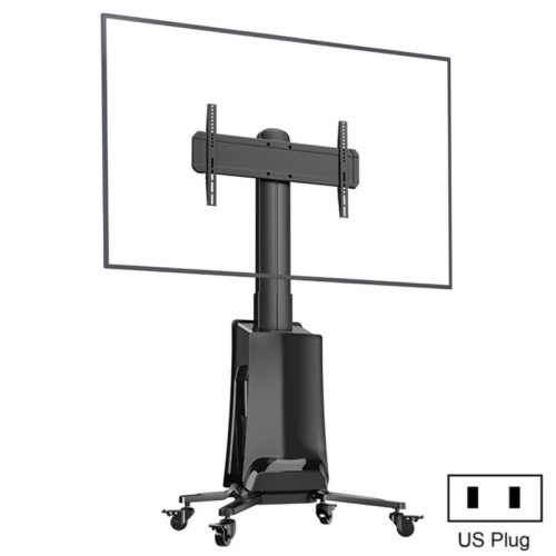 NB G85 55-85 inch TV Electric Remote Control Mobile Cart TV Floor Stand For Samsung / Hisense(US Plug)