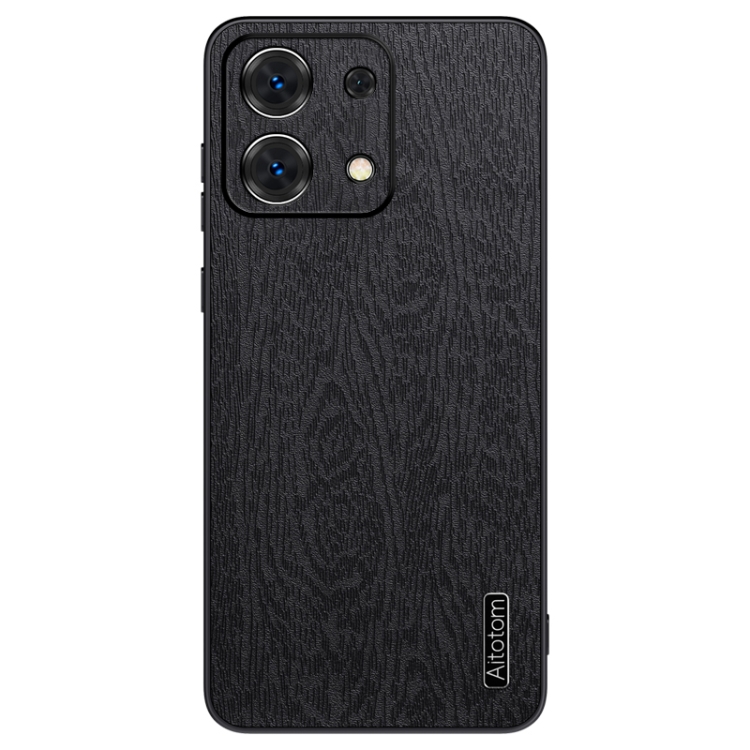 

For Xiaomi Redmi Note 13 Pro 5G Tree Bark Leather Shockproof Phone Case(Black)