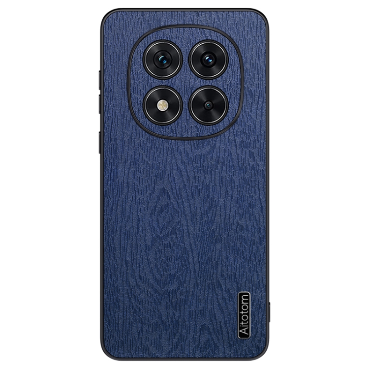 

For Xiaomi Redmi Note 14 Pro+ Tree Bark Leather Shockproof Phone Case(Blue)