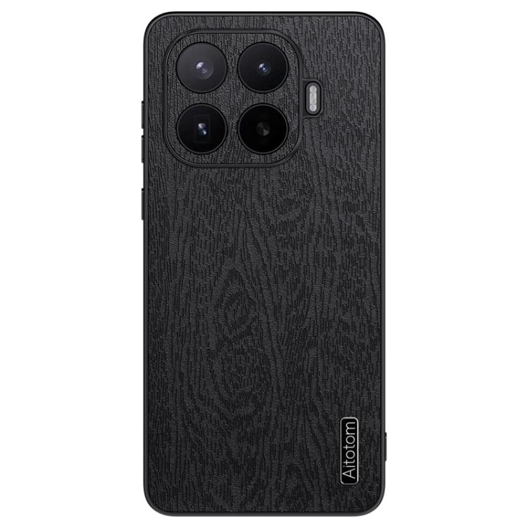 For Xiaomi 17T Pro 5G Tree Bark Leather Shockproof Phone Case(Black)