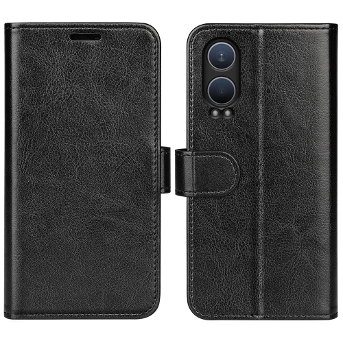 

For OnePlus Nord CE 4 Lite 5G R64 Texture Horizontal Flip Leather Phone Case(Black)