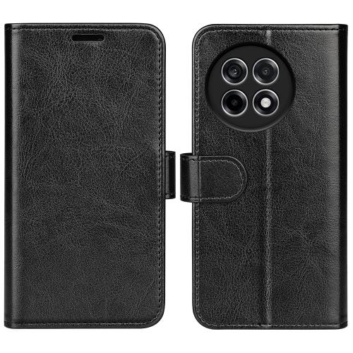 

For OnePlus Ace 5 Pro R64 Texture Horizontal Flip Leather Phone Case(Black)