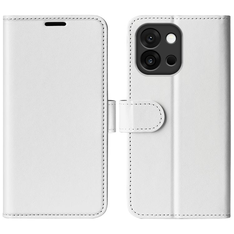 

For OnePlus 13T R64 Texture Horizontal Flip Leather Phone Case(White)