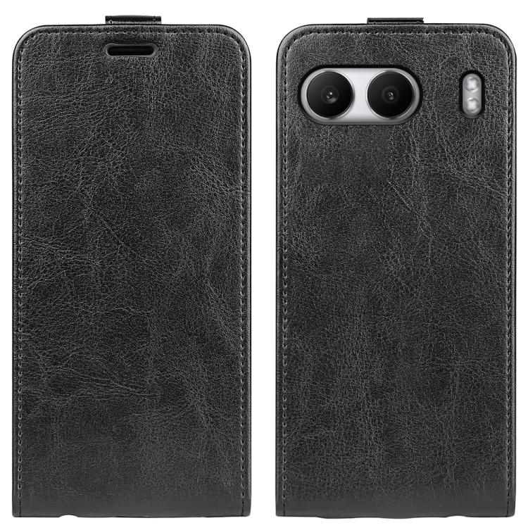 

For OnePlus Nord 4 R64 Texture Single Vertical Flip Leather Phone Case(Black)