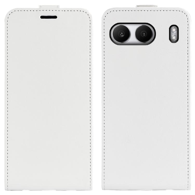 

For OnePlus Nord 4 R64 Texture Single Vertical Flip Leather Phone Case(White)