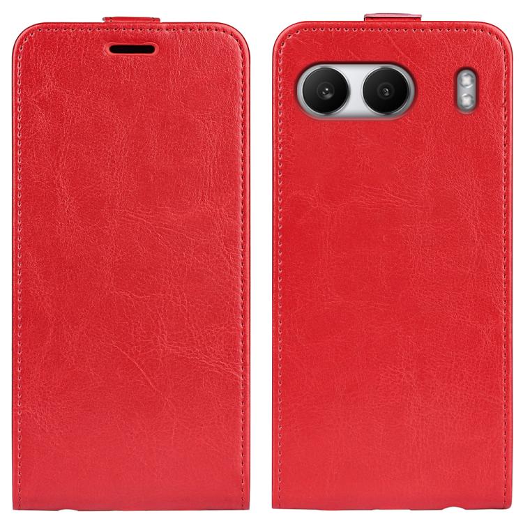 

For OnePlus Nord 4 R64 Texture Single Vertical Flip Leather Phone Case(Red)