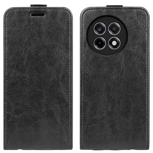 

For OnePlus Ace 5 Pro R64 Texture Single Vertical Flip Leather Phone Case(Black)