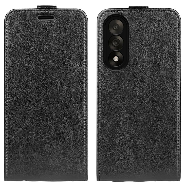 

For OnePlus Nord 5 / Ace 5 Ultra R64 Texture Single Vertical Flip Leather Phone Case(Black)