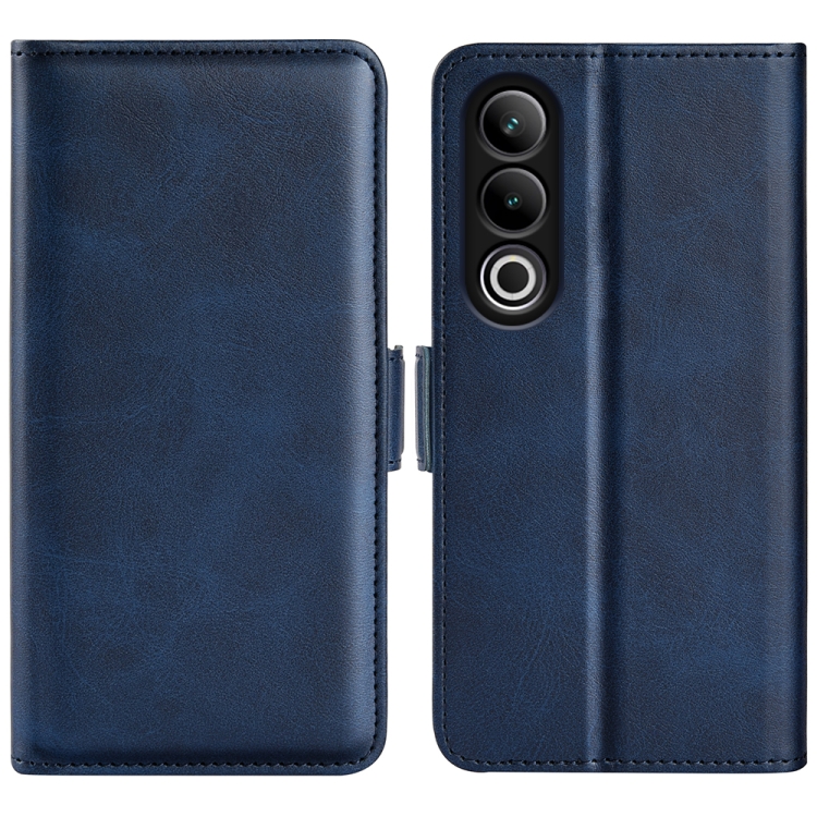 

For OnePlus Ace 3V Dual-side Magnetic Buckle Horizontal Flip Leather Phone Case(Dark Blue)