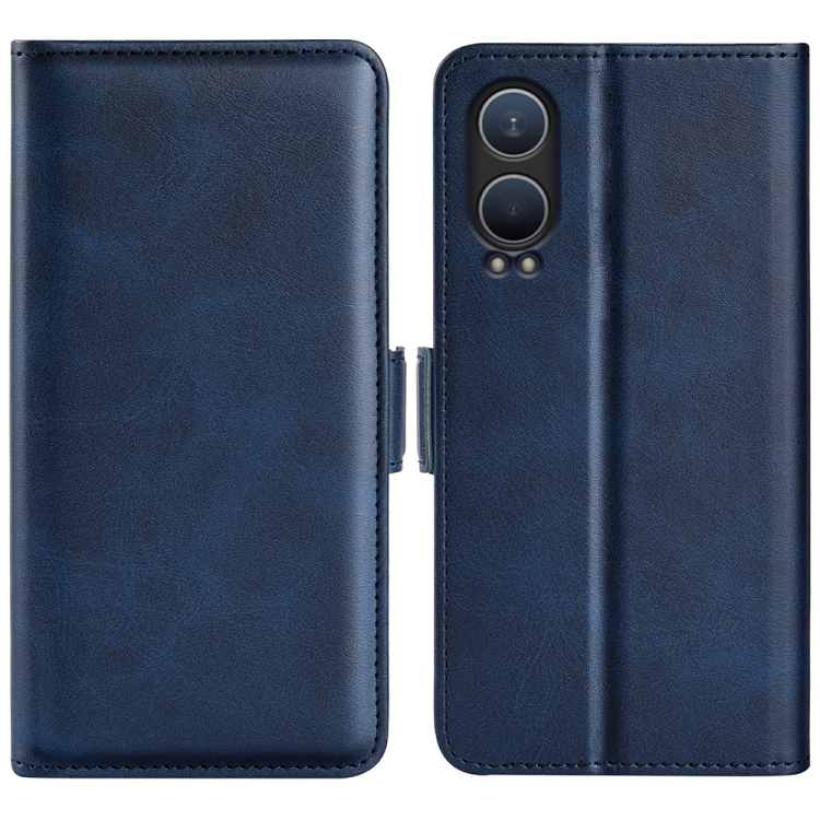 

For OnePlus Nord CE4 Lite 5G Dual-side Magnetic Buckle Horizontal Flip Leather Phone Case(Dark Blue)
