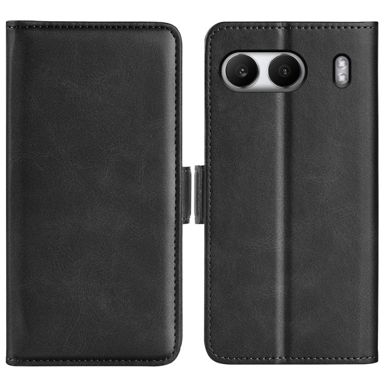 

For OnePlus Nord 4 Dual-side Magnetic Buckle Horizontal Flip Leather Phone Case(Black)