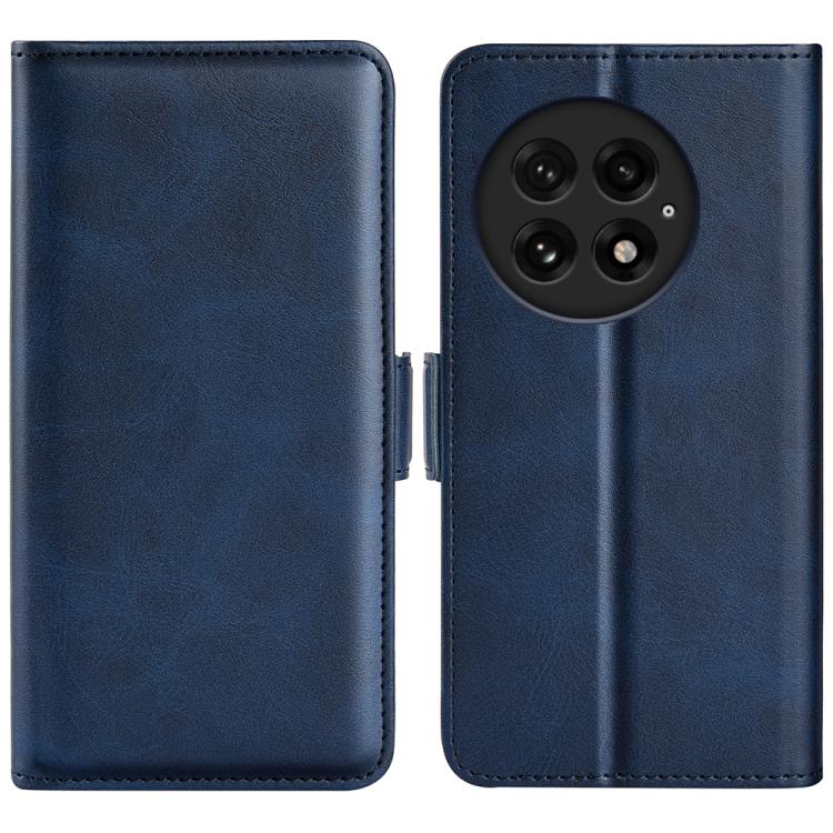 

For OnePlus 13 Dual-side Magnetic Buckle Horizontal Flip Leather Phone Case(Dark Blue)