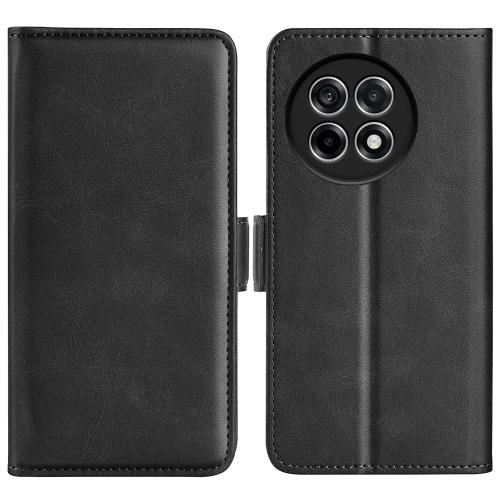 

For OnePlus Ace 5 Pro Dual-side Magnetic Buckle Horizontal Flip Leather Phone Case(Black)