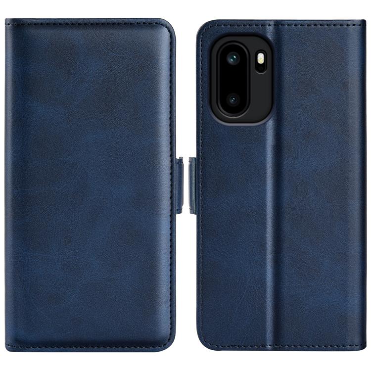 

For OnePlus 15R / Ace 6 5G / 6T 5G Dual-side Magnetic Buckle Horizontal Flip Leather Phone Case(Dark Blue)