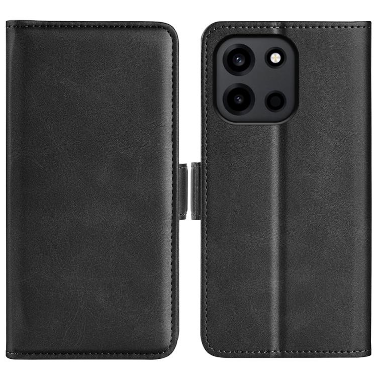For OnePlus Turbo 6 / 6V Dual-side Magnetic Buckle Horizontal Flip Leather Phone Case(Black)