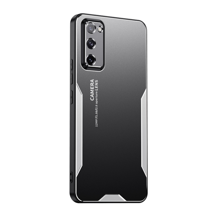 

For Samsung Galaxy S20 FE Blade Series TPU Hybrid Metal Phone Case(Silver)