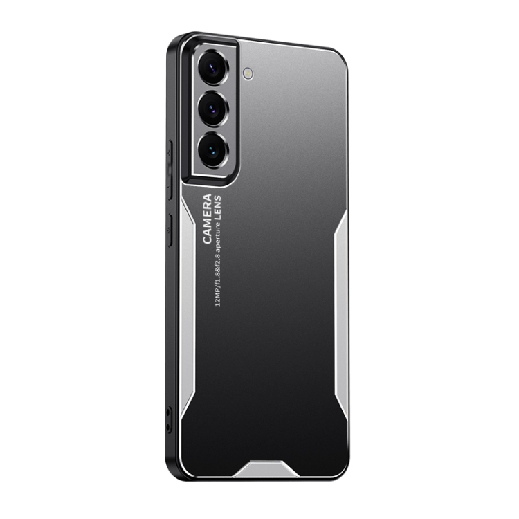 

For Samsung Galaxy S22 5G Blade Series TPU Hybrid Metal Phone Case(Silver)
