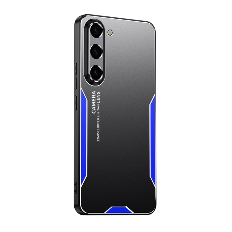 

For Samsung Galaxy S23+ 5G Blade Series TPU Hybrid Metal Phone Case(Blue)