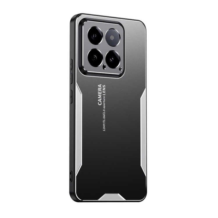

For Xiaomi 14 Blade Series TPU Hybrid Metal Phone Case(Silver)
