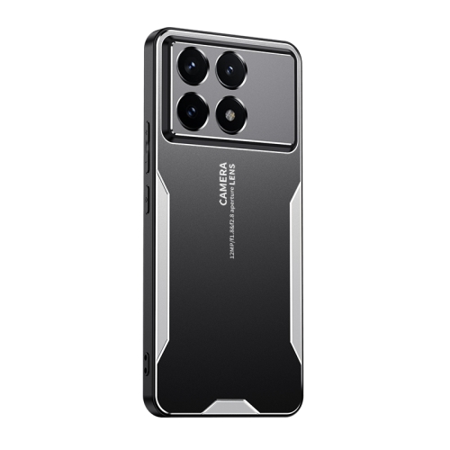 

For Xiaomi Redmi K70 Pro Blade Series TPU Hybrid Metal Phone Case(Silver)