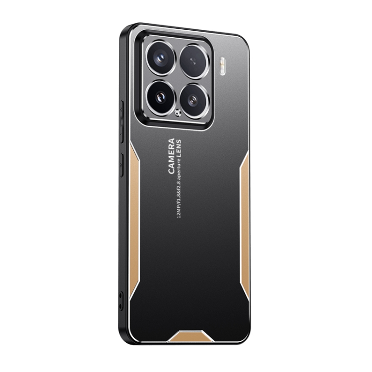 

For Xiaomi 15 Blade Series TPU Hybrid Metal Phone Case(Gold)