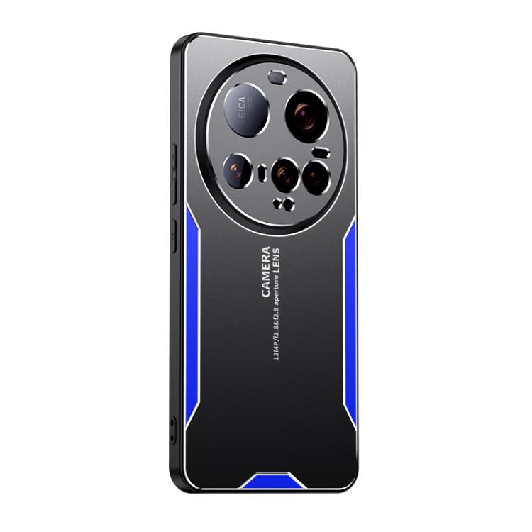 

For Xiaomi 15 Ultra Blade Series TPU Hybrid Metal Phone Case(Blue)